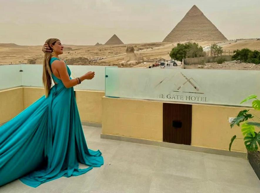 The Gate Hotel Front Pyramids & Sphinx View Kafrat al Jabal Bagian luar foto